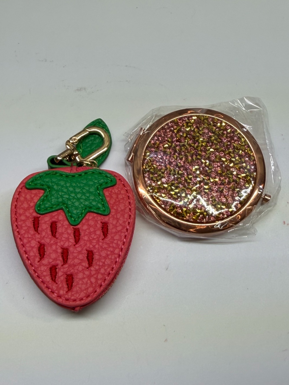 Strawberry Coin Purse with mirror